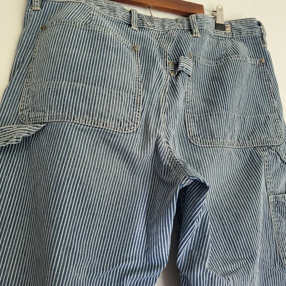 Blue Striped Denim Pants 36x34 - Picture 13 of 13